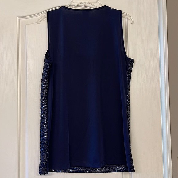 Anne Klein sequin tank - L - Picture 2 of 5